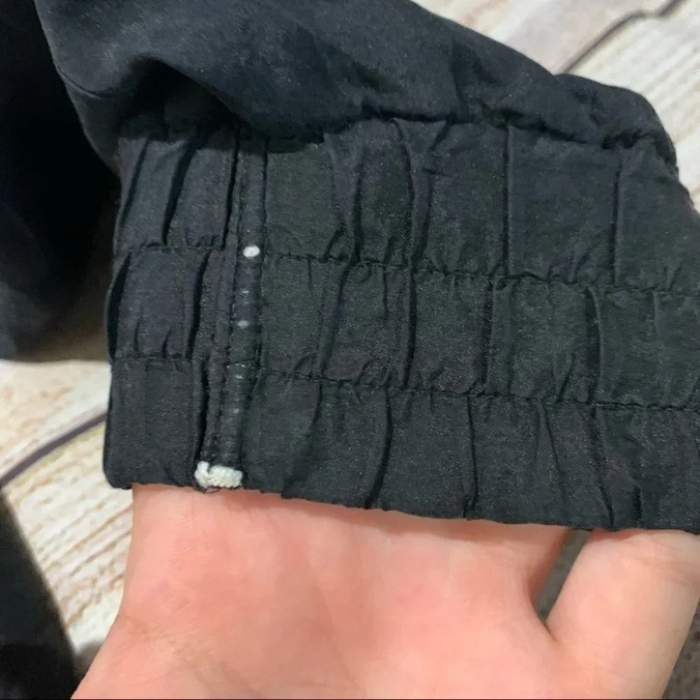 Vintage Silk House Black Fringe Jacket